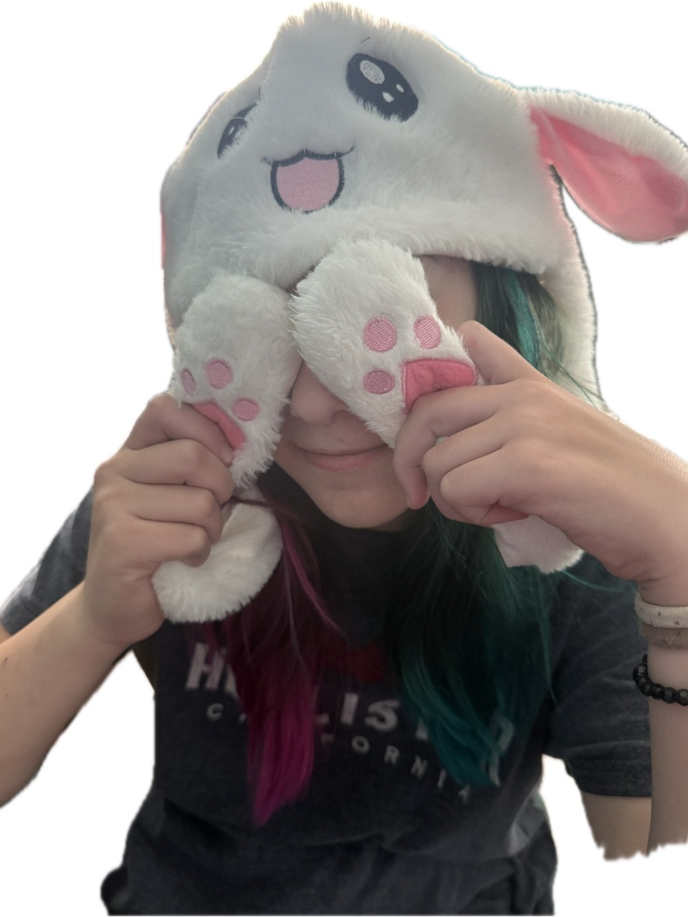 Kawaii Plush Bunny Hat With Movable Ears